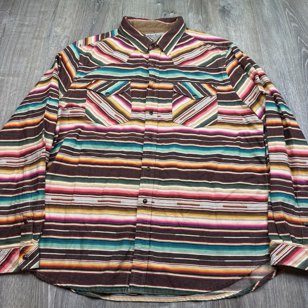 TP Tasha Polizzi Saddle Blanket Trading Southwestern Flannel Shirt Mens Size XXL